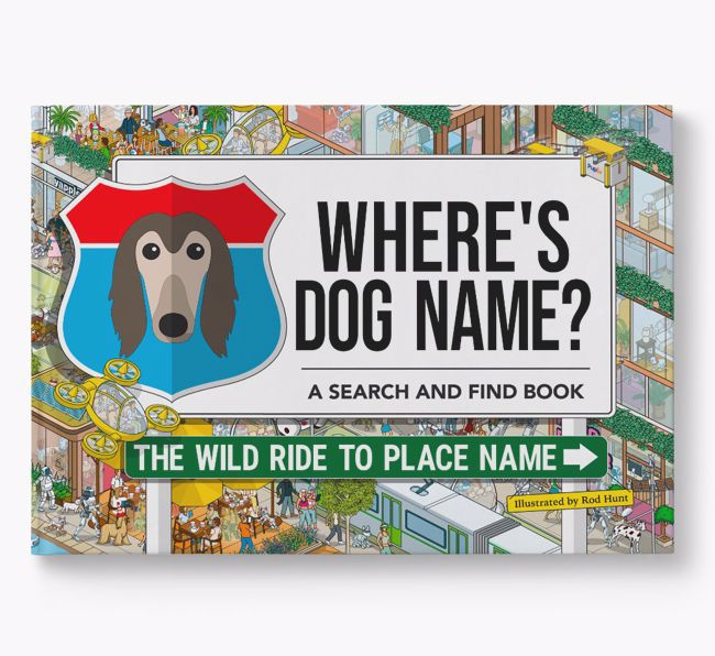 Personalised Afghan Hound Book: Where's Dog Name? Volume 3